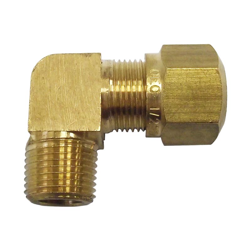 Pro Trucking Products: 1/4 Pipe Thread X 3/8 Nylon Tubing 90 Degree Male Elbow  Compression Fitting