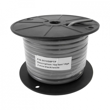 Gray Jacketed Parallel Wire, 2 Wire, 14 Gauge, 100Ft Spool