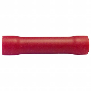 Red Butt Connector, Vinyl, Butted, 22-18 Gauge, 100 Count Bag