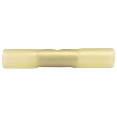 Yellow Butt Connector, Heat Shrink, 10-12 Gauge, 100 Count Bag