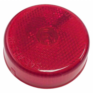 Red Incandescent 2.5" Round Marker/Clearance Light, Sealed Housing, 12 VDC, Reflector Lens