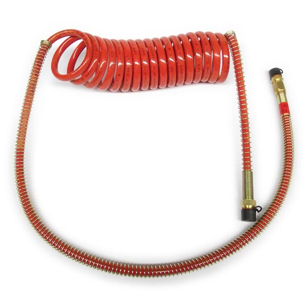 Pro Trucking Products: Red Coiled Air Brake Hose, 15 Ft. Long, One 40 ...