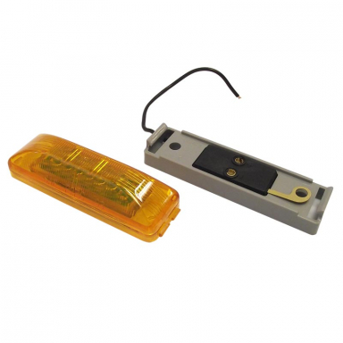 Amber LED Marker Light with Mounting Bracket, Heavy Duty Version