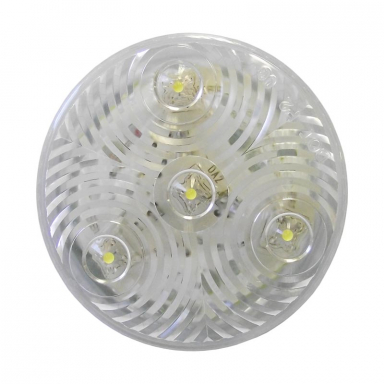 Clear Marker/Utility Light, 2.5" Round, 4 LEDs