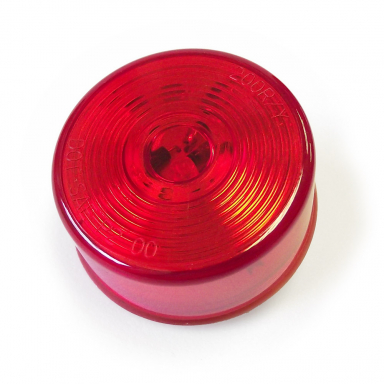 24-Volt Red LED Marker Light with Circle Lens, 2.5" Round