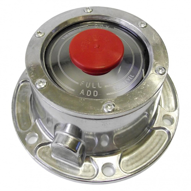 6-Hole Trailer Hub Cap, 5.50" Bolt Circle, Includes Rubber Plug and Gasket