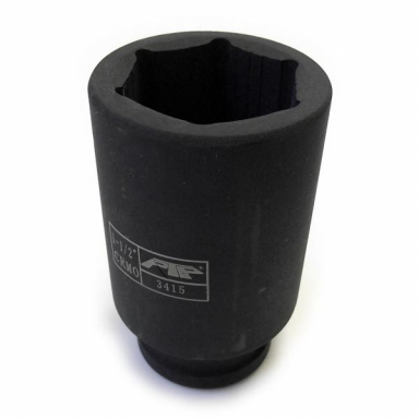 3/4" Drive, 1-1/2" 6-Point Deep Impact Wrench Socket