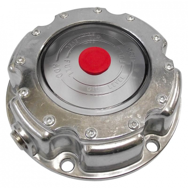 6-Hole Truck Front Axle Hub Cap, 5.50" Bolt Circle, Includes Rubber Plug and Gasket