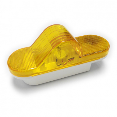 Yellow Incandescent Trailer Mid-Turn Signal/Clearance Light, Sealed Housing, Grommet-Mounted