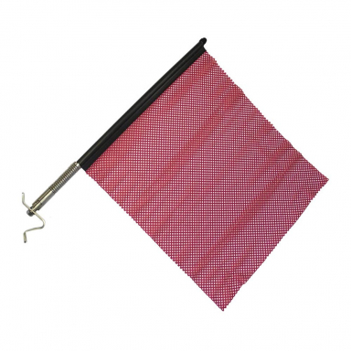 Flag Kit, Red Mesh Flag With Mounting Kit