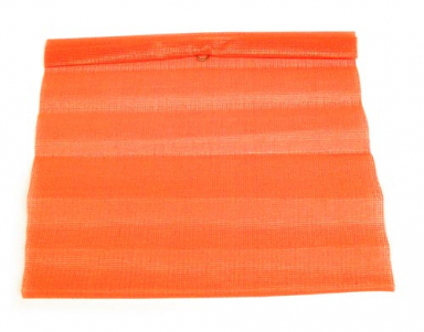 18" x 18" Orange Mesh Flag with Wire Ring