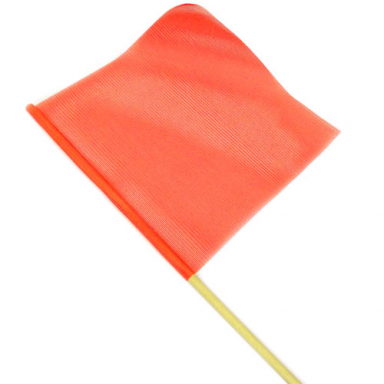 18" x 18" Orange Mesh Flag on a Stick