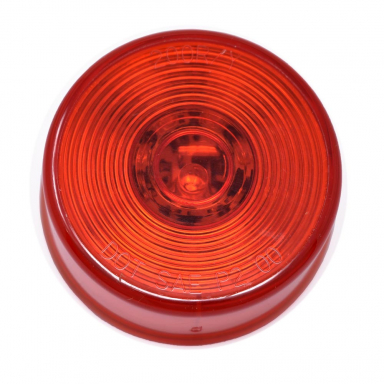 Red 2" Round Marker Light with Circle Lens (24-Volt)