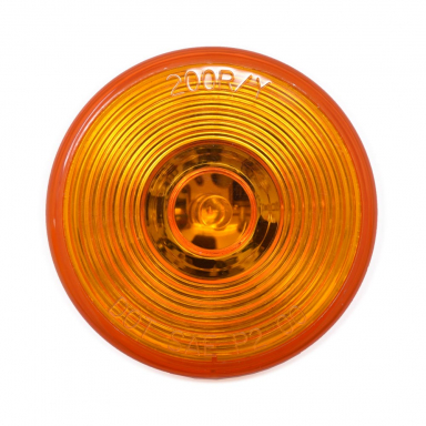 Amber 2" Round Marker Light with Circle Lens (24-Volt)