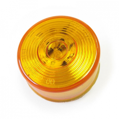 24-Volt Amber LED Marker Light with Circle Lens, 2.5" Round