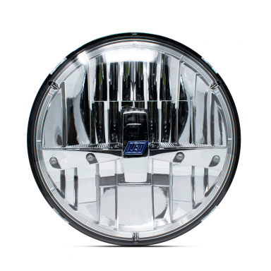7" Round LED Headlight, High/Low Beam, 9-32 Volts DC, H4 Connector