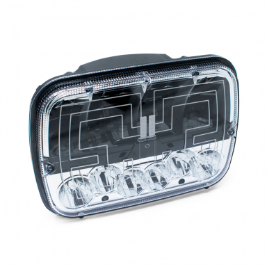 5" x 7" High/Low Beam 50W Heated De-Icing LED Headlight