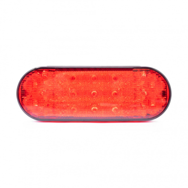 Red LED Stop-Tail-Turn Light, 6" Oval, Replaces Federal Signal