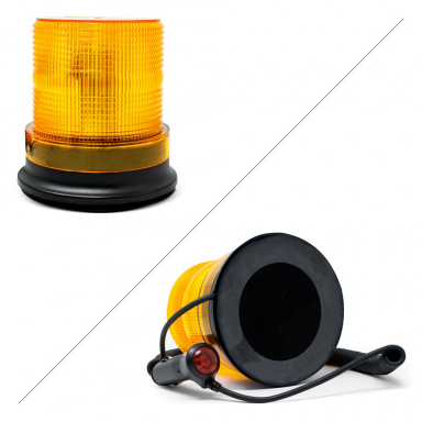 Amber Warning Light with Magnet Mount & Cigarette Lighter Adapter