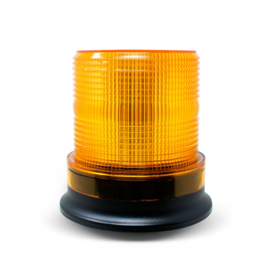 High-Output Amber LED Strobe Beacon Warning Light with Stud Mount, 10-30 VDC