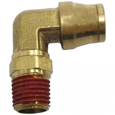 1/4" Pipe Thread X 3/8" Push-Lock 90 Degree Male Swivel Elbow