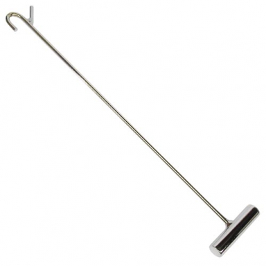 Chrome Fifth Wheel Pin Puller with Hook, 23" Long