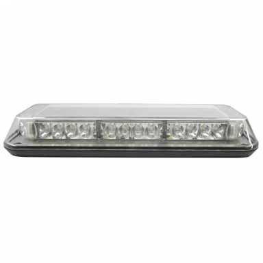 Amber Low Profile Mini LED Light Bar - Clear Lens, Amber LEDs, Magnet Mount