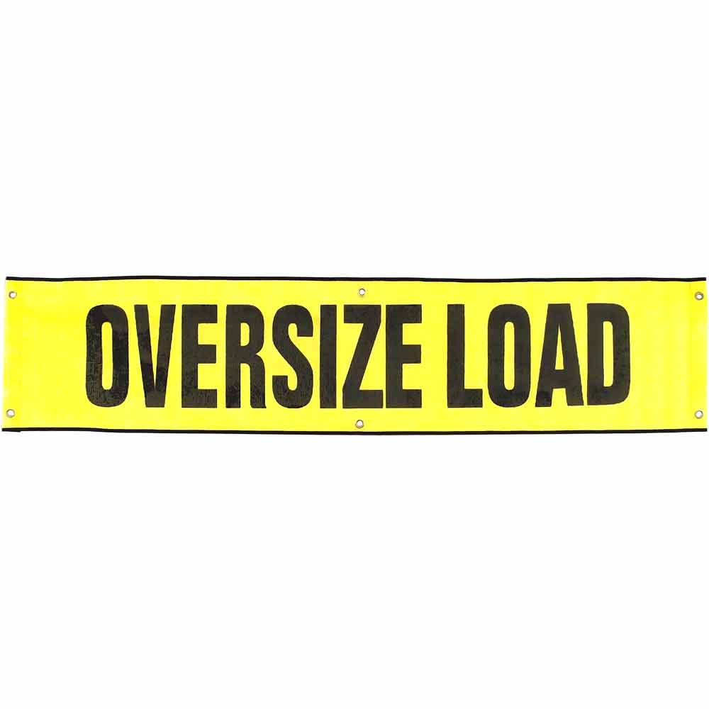 Pro Trucking Products: Heavy Duty Mesh Oversize Load Sign, 7ft X 18in.