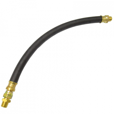 18" Rubber Air Brake Hose Assembly - 1/2" I.D. with 3/8" NPT