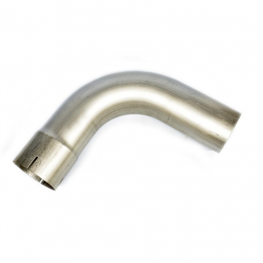 90 Degree 4" ID-OD Aluminized Exhaust Elbow, 10" Legs, 4.5" Center Line Radius