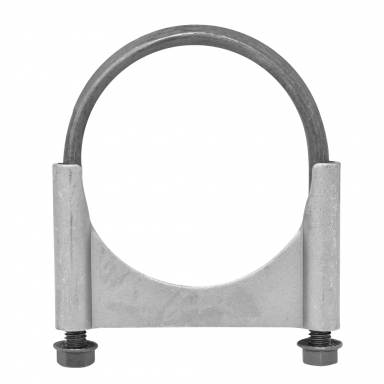 Guillotine Style Exhaust U Clamp, Fits 3" Round Exhaust Pipes