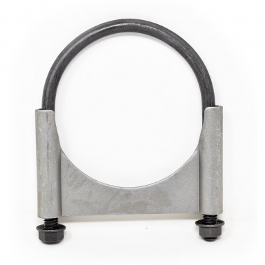 Guillotine Style Exhaust U Clamp, Fits 5" Round Exhaust Pipes