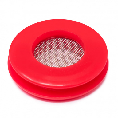 Red Polyurethane Air Brake Gladhand Seal with Protective Screen