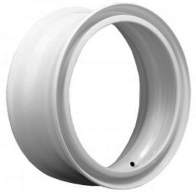 22.5" X 8.25" Dayton Style Tubeless Steel Rim, White