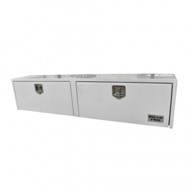 Steel Topside Toolbox, 13" x 16" x 72", Locking T-Handle, White