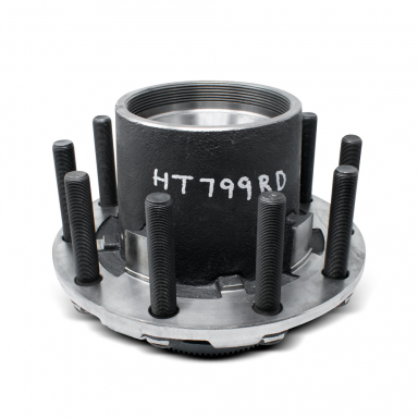 Fruehauf ProPar Trailer Hub, Outboard Mount, Includes Studs For Aluminum Wheels