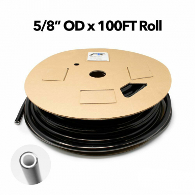 5/8" O.D. Black Nylon Air Brake Tubing, 100' Roll