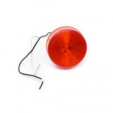 Red 2.5" Round Hard-Wired Marker Light with Circle Lens