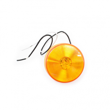 Amber 2.5" Round-Hard Wired Marker Light with Circle Lens