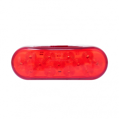 6" Oval Stop-Tail-Turn Light with 13 Red LEDs