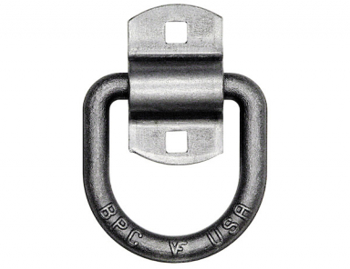 Forged D-Ring with 2-Hole Mounting Bracket, 1/2" Dia. Ring, 4,080 lbs. WLL