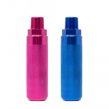 Red & Blue Pair of Aluminum Glad Hand Grips