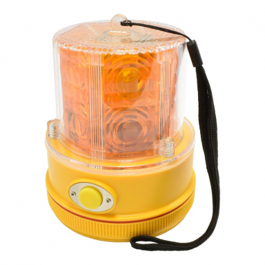 Battery Powered Portable Amber LED Light Beacon