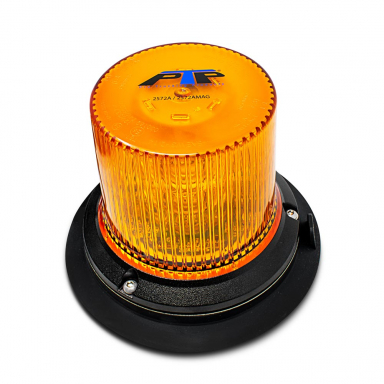 LumiStar Magnet Mount Amber LED Light Beacon With 12 Flash Patterns, 10-30 Volt DC