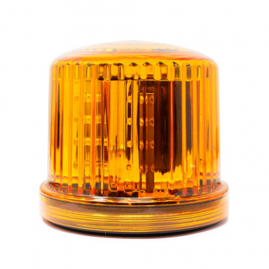 Battery Operated Amber LED Light Beacon, Magnet Mount, Rotating Flash Pattern