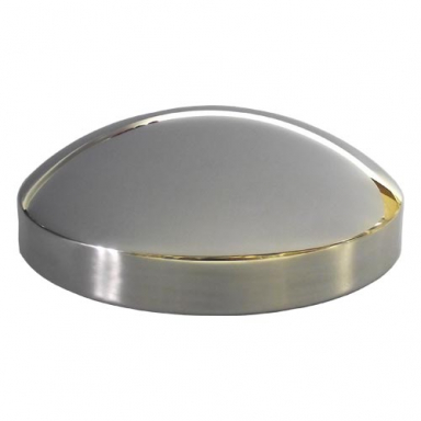 Stainless Steel Hub Cap for Rear Wheels - 8.5" Axle with Eight 5/8" Studs