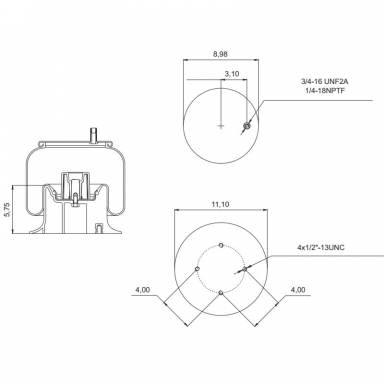 Pro Trucking Products: Air Bag - Replaces Hendrickson S20124 and ...