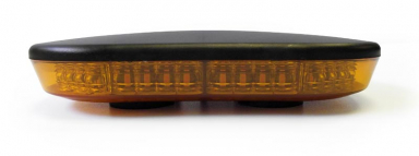 Mini Light Bar Warning Light, Amber Lens, Amber LED's, Magnet Mount, 20 Functions